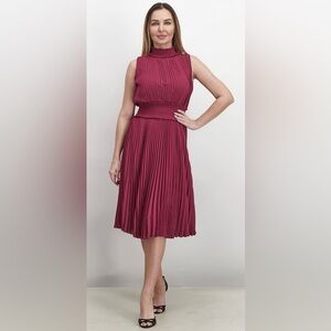 Nanette Lepore Burgundy Midi Dress